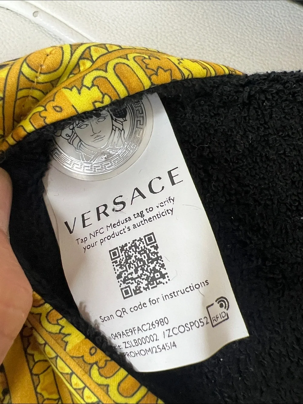 Versace Black & Gold Medusa Slide Slippers - Picture 3 of 10